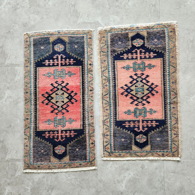 Turkish Small Yastik Rug - a Pair