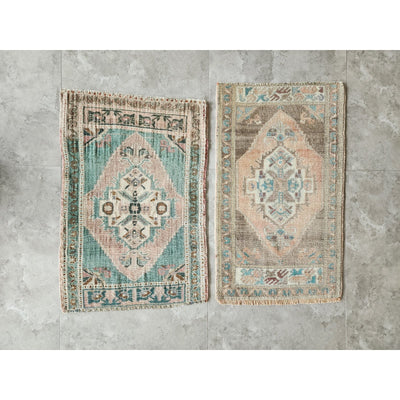 Hand Made Mini Rug Front of Kitchen Sink Rug - a Pair