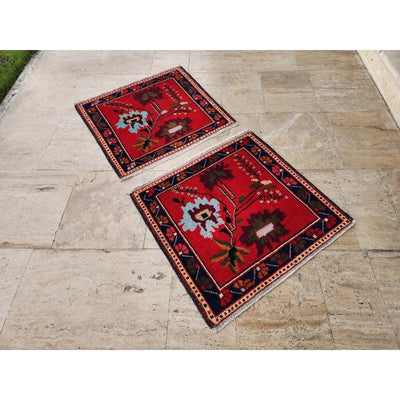 Turkish Floral Rug - a Pair