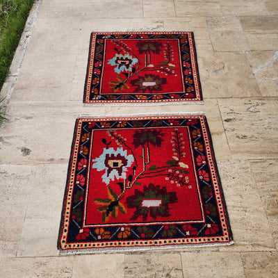 Turkish Floral Rug - a Pair