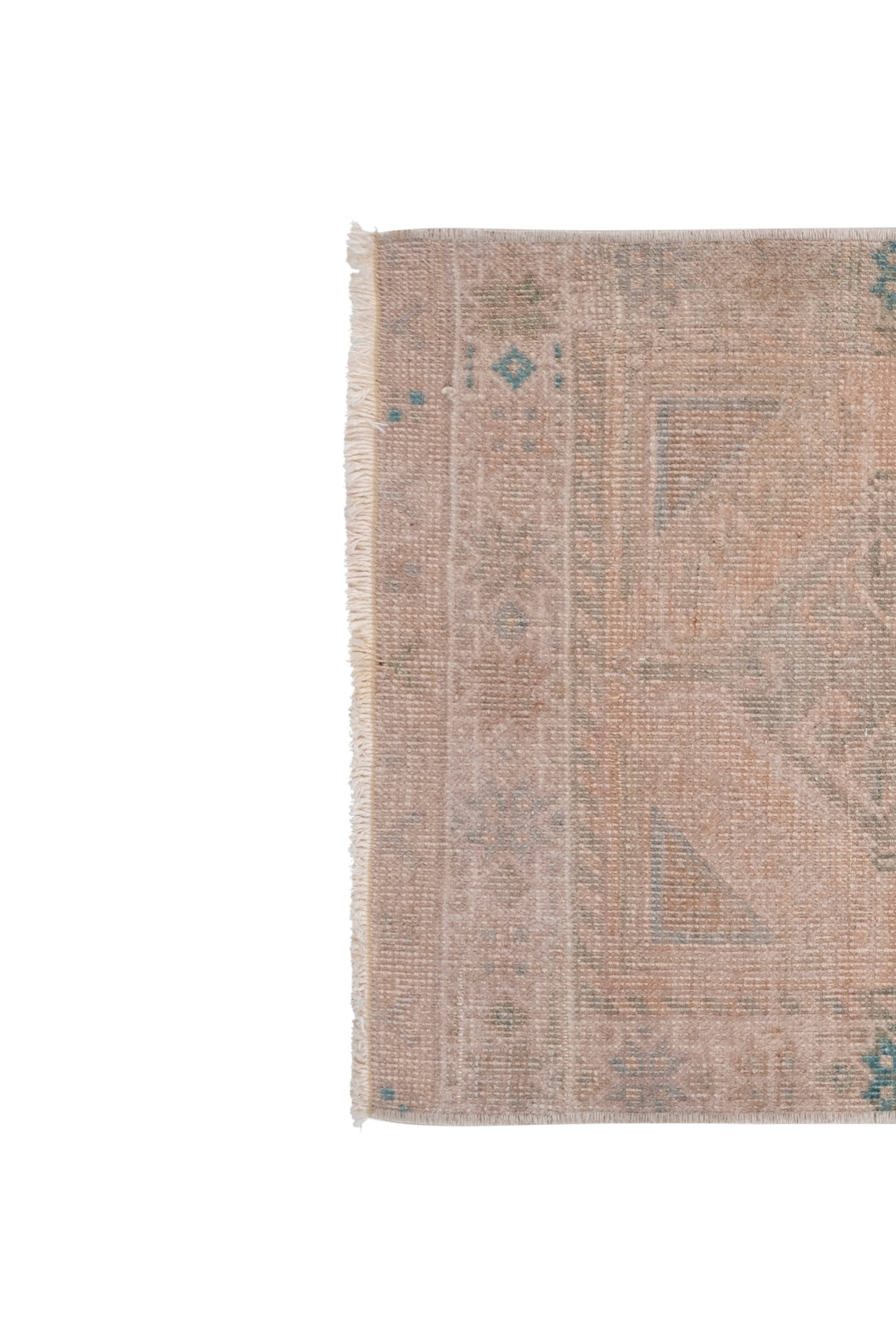 Vintage Turkish Rug 22'' x 48''