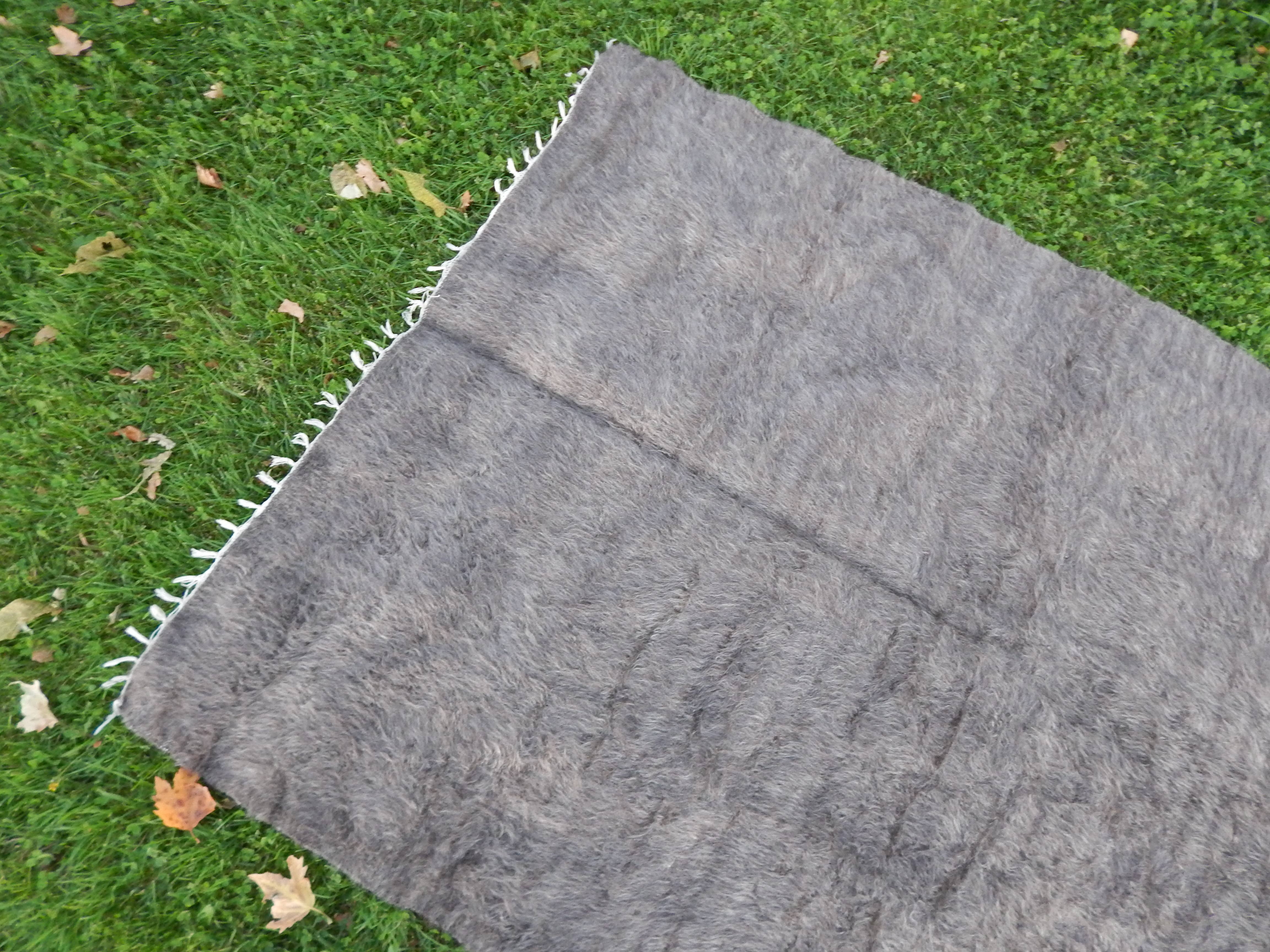 Handwoven Siirt Wool Blanket 4'4'' x 6'7''