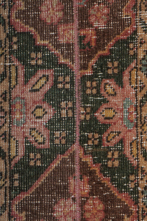 Vintage Turkish Karapinar Runner Rug 1'8'' x 17'2''