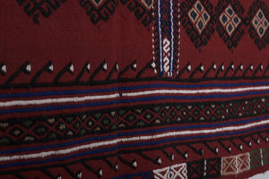 Vintage Turkish Karapinar Kilim Rug 4'7'' x 7'9''