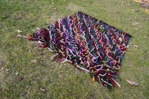 Vintage Turkish Tulu Rug 4'7'' x 5'5''