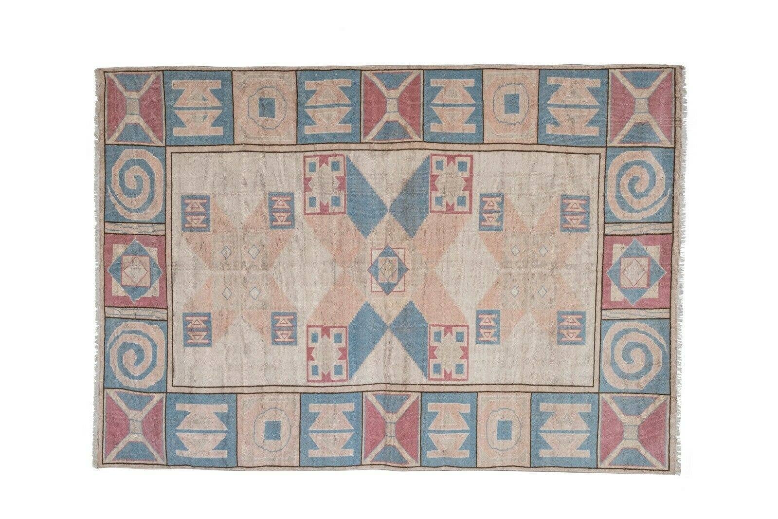 Vintage Oushak Rug 5'7'' x 8'3''