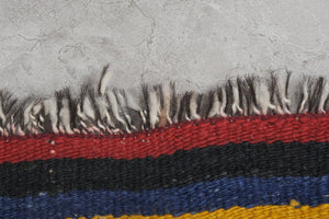 Vintage Turkish Kilim Runner 2'1'' x 21'3''