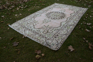 Vintage Turkish Anatolian Oushak Rug 6'3'' x 10'2''