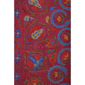Silk Suzani Wall Hanging & Bedspread 3'1'' x 6'3''
