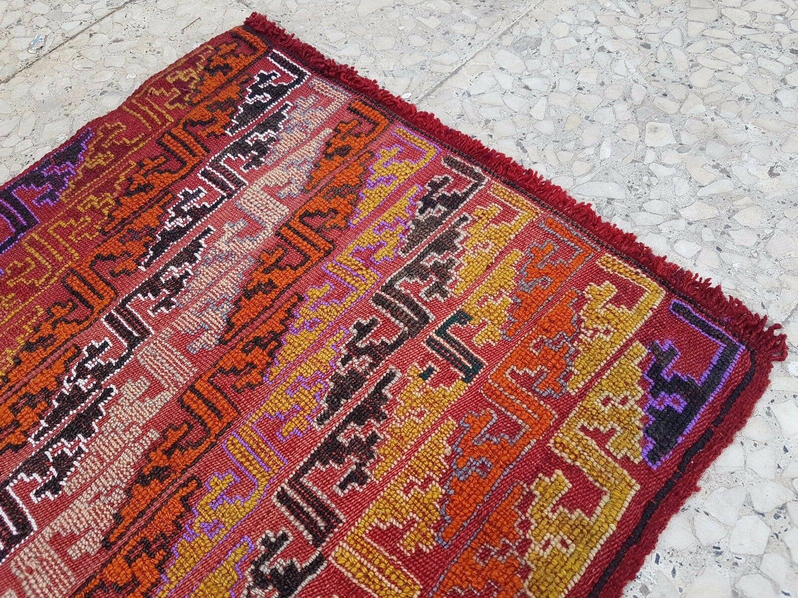 Vintage Kilim Yastik Rug 20'' x 34''