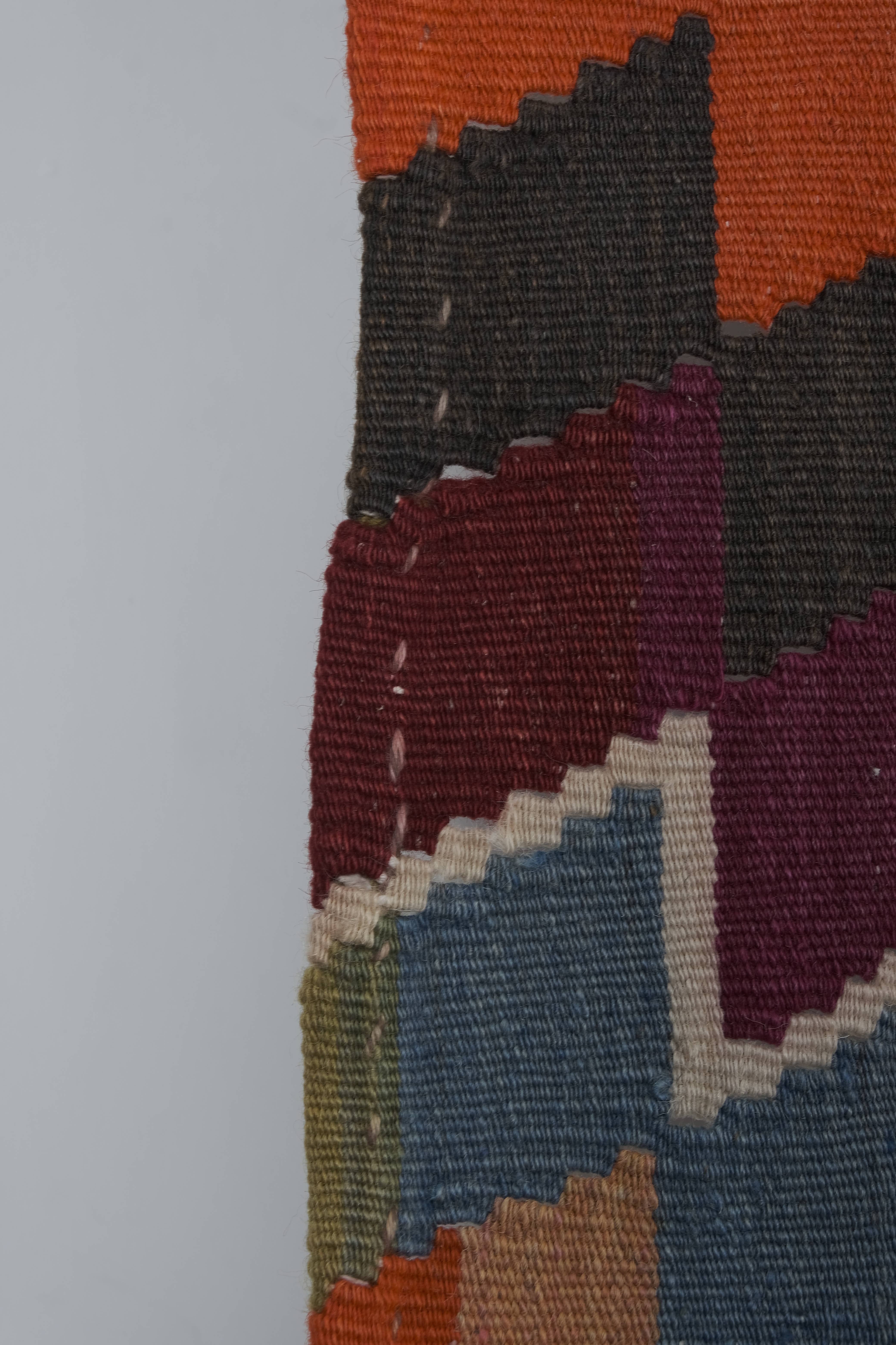 Vintage Turkish Kilim Rug 4'11'' x 11'10''