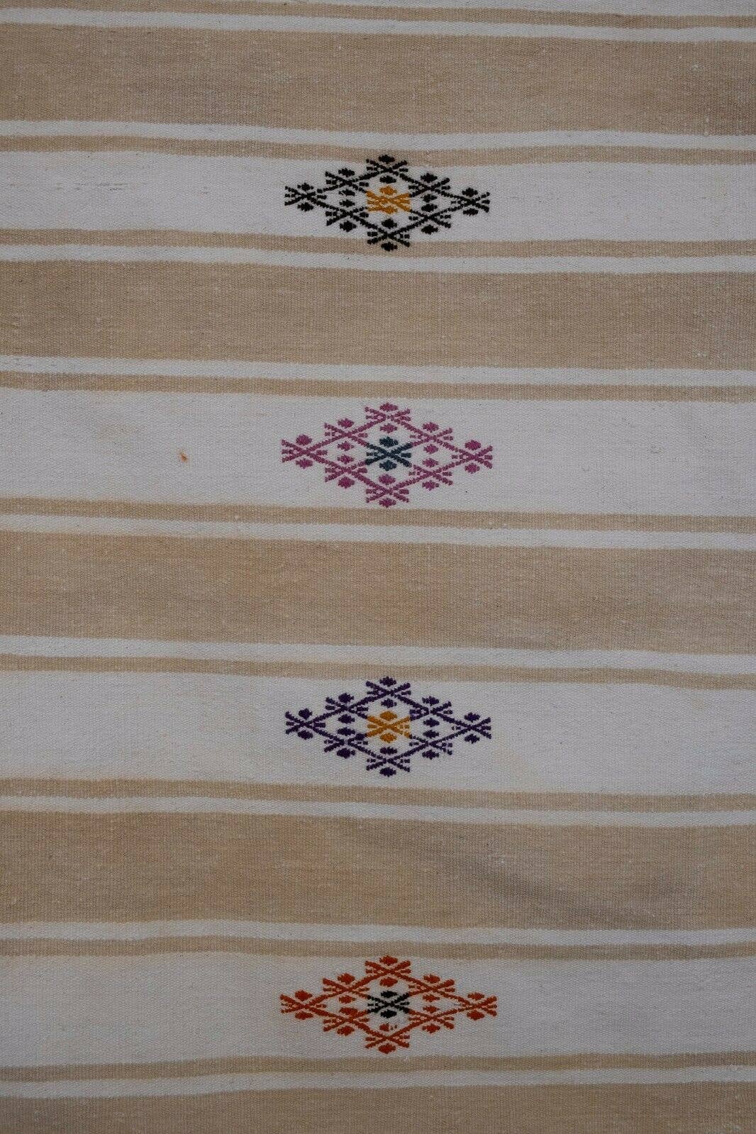 Vintage Turkish Kilim Rug 6'8'' x 8'1''