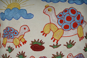 Turtle Suzani Pillow Cover Set of 2 | 19'' x 19''