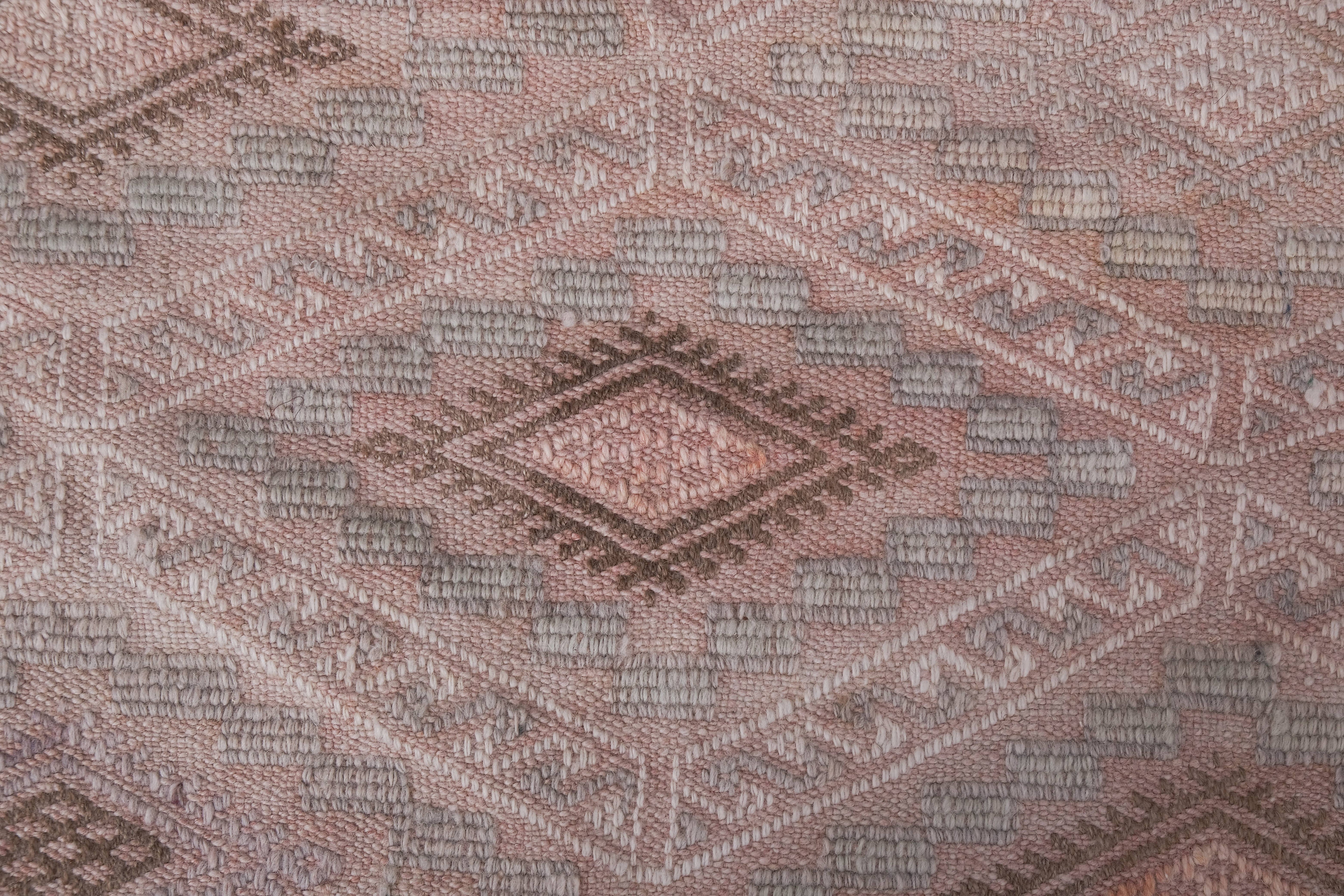 Vintage Turkish Kilim Runner 1'7'' x 15'9''