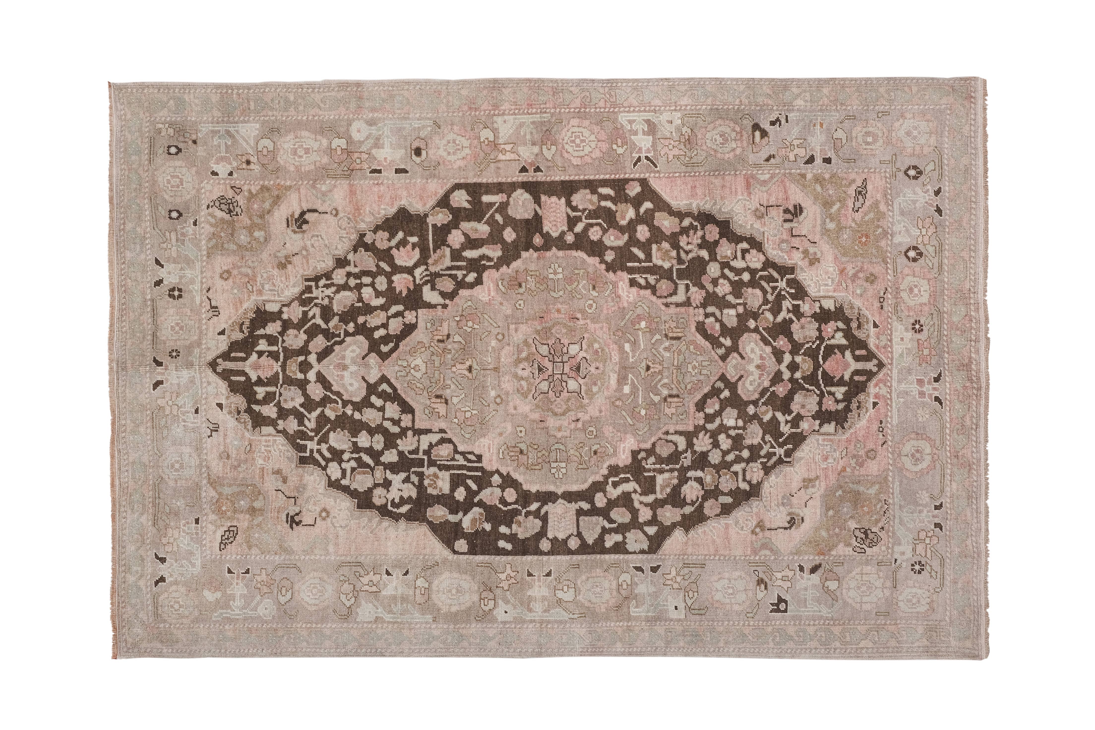 Vintage Turkish Rug 5'7'' x 8'
