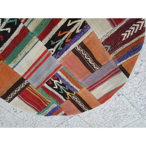 Vintage Turkish Rug 33'' x 33''