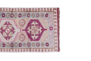 Vintage Turkish Runner Rug 2'7'' x 13'2''