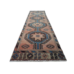 Vintage Turkish Anatolian Runner 3'3'' x 12'9''