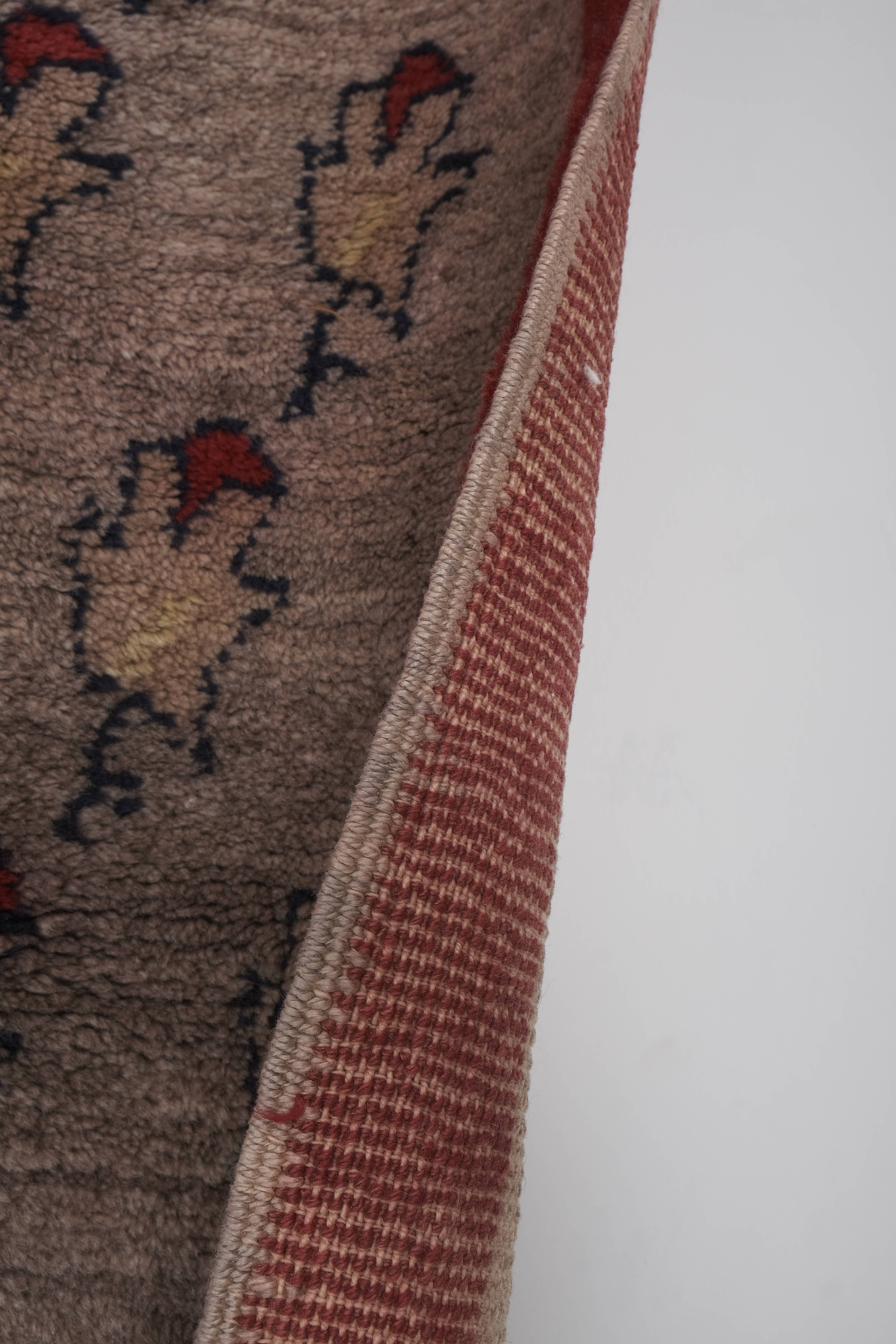 Vintage Turkish Tulu Rug 3'7'' x 6'11''