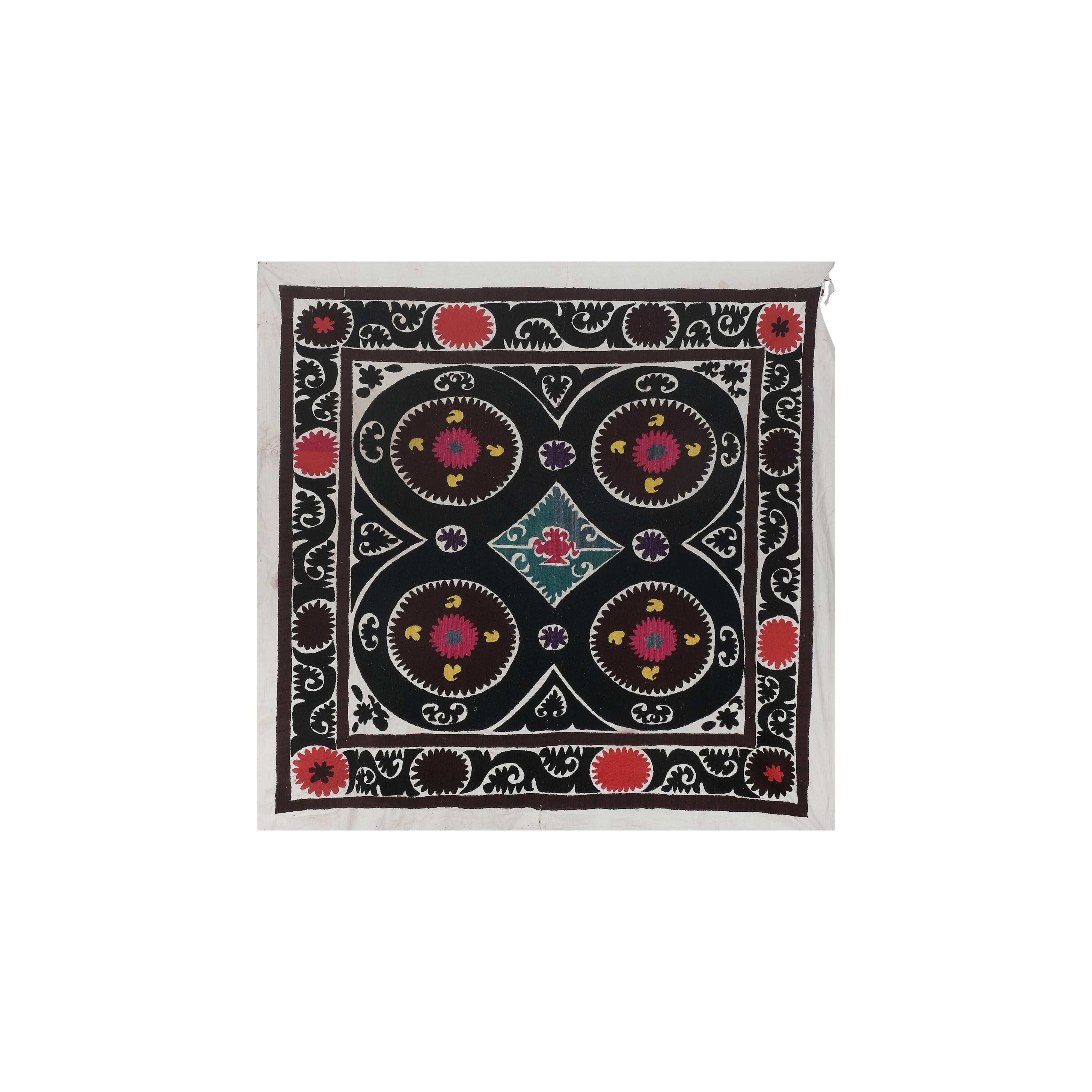 Suzani Wall Hanging & Tablecloth 5'3'' x 5'5''