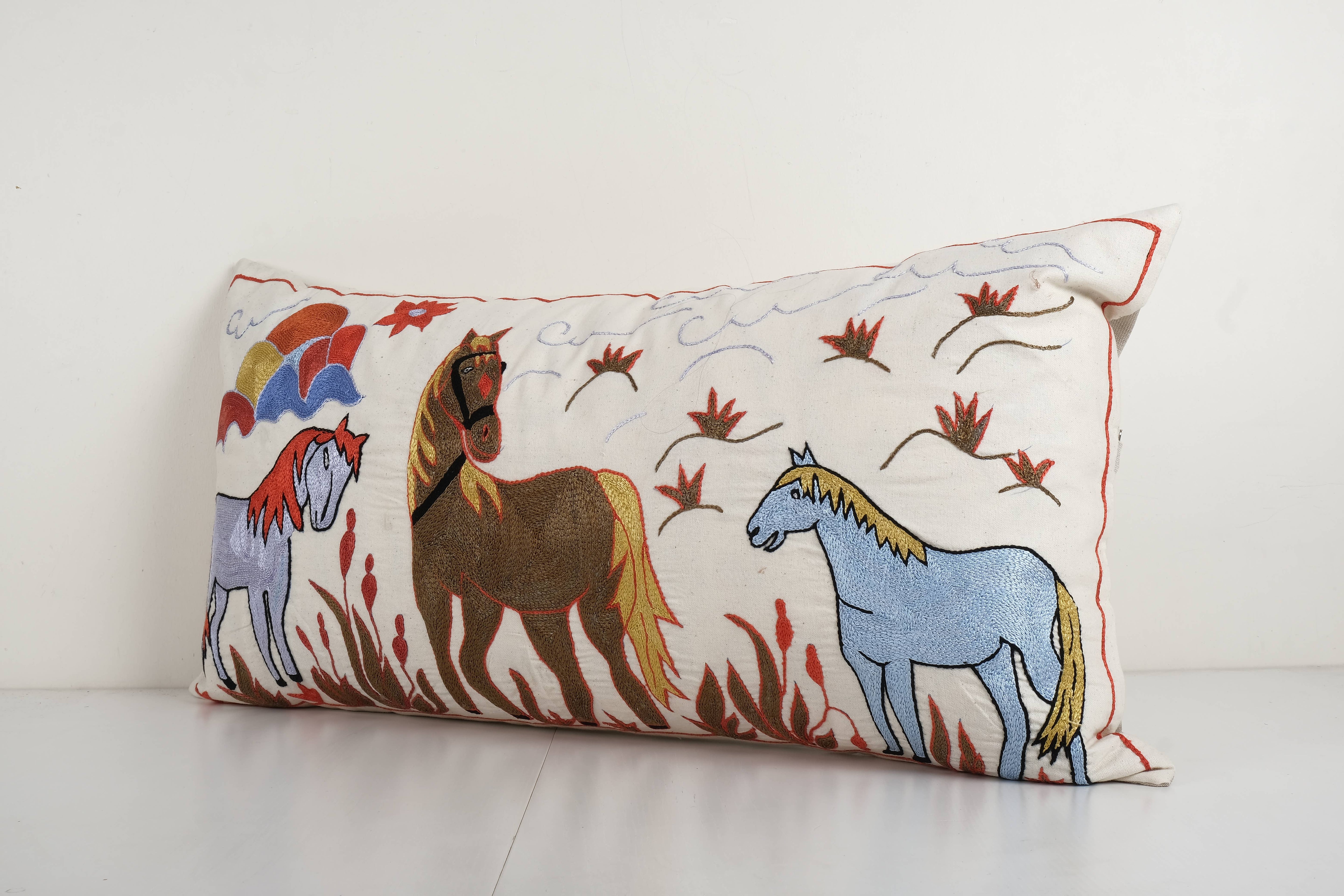 Suzani Bedding Pillow Cover | 18'' x 34''