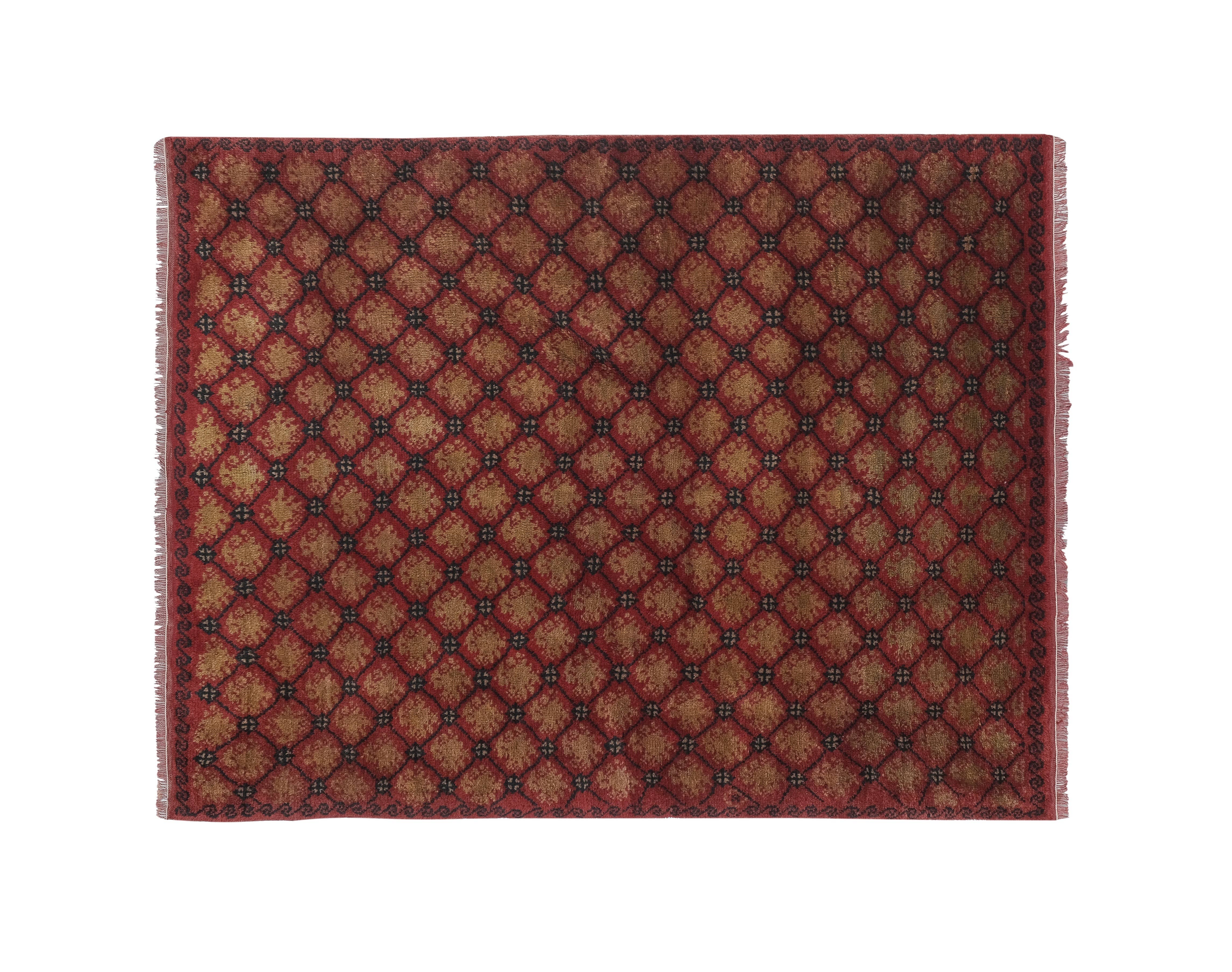 Vintage Turkish Tulu Rug 4'3'' x 5'7''