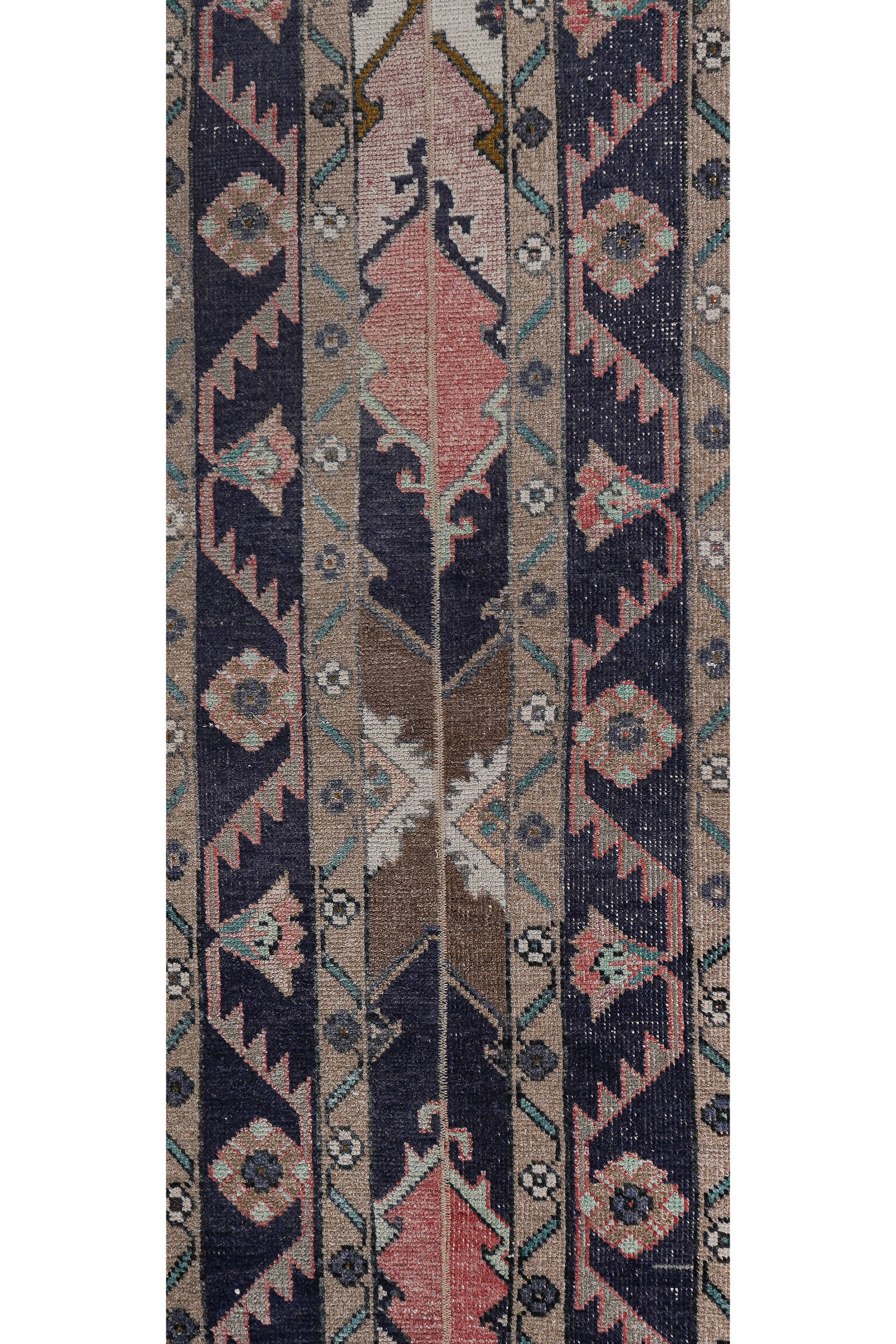 Vintage Turkish Runner Rug 1'8'' x 22'3''
