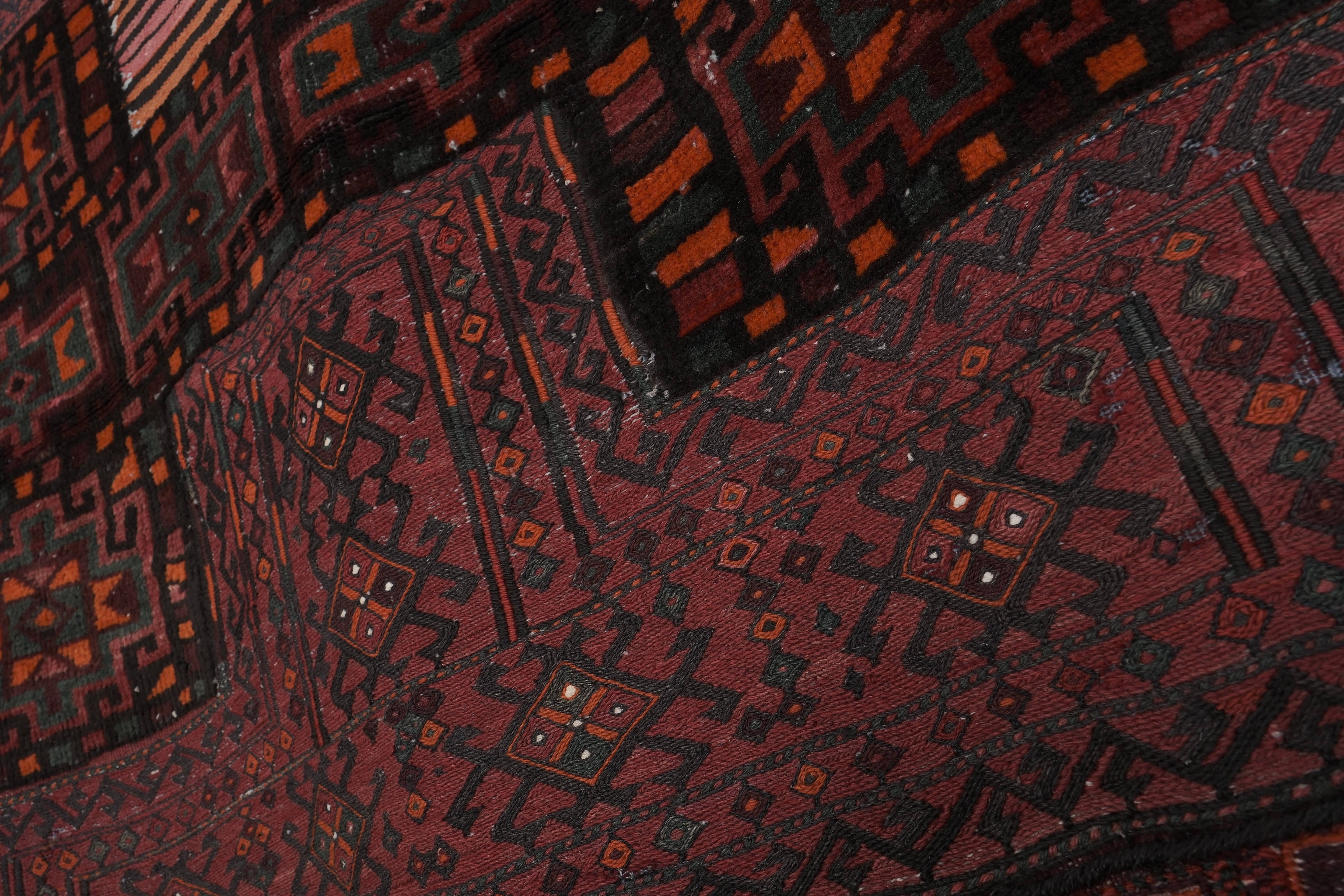 Vintage Turkish Anatolian Rug 3'5'' x 9'1''