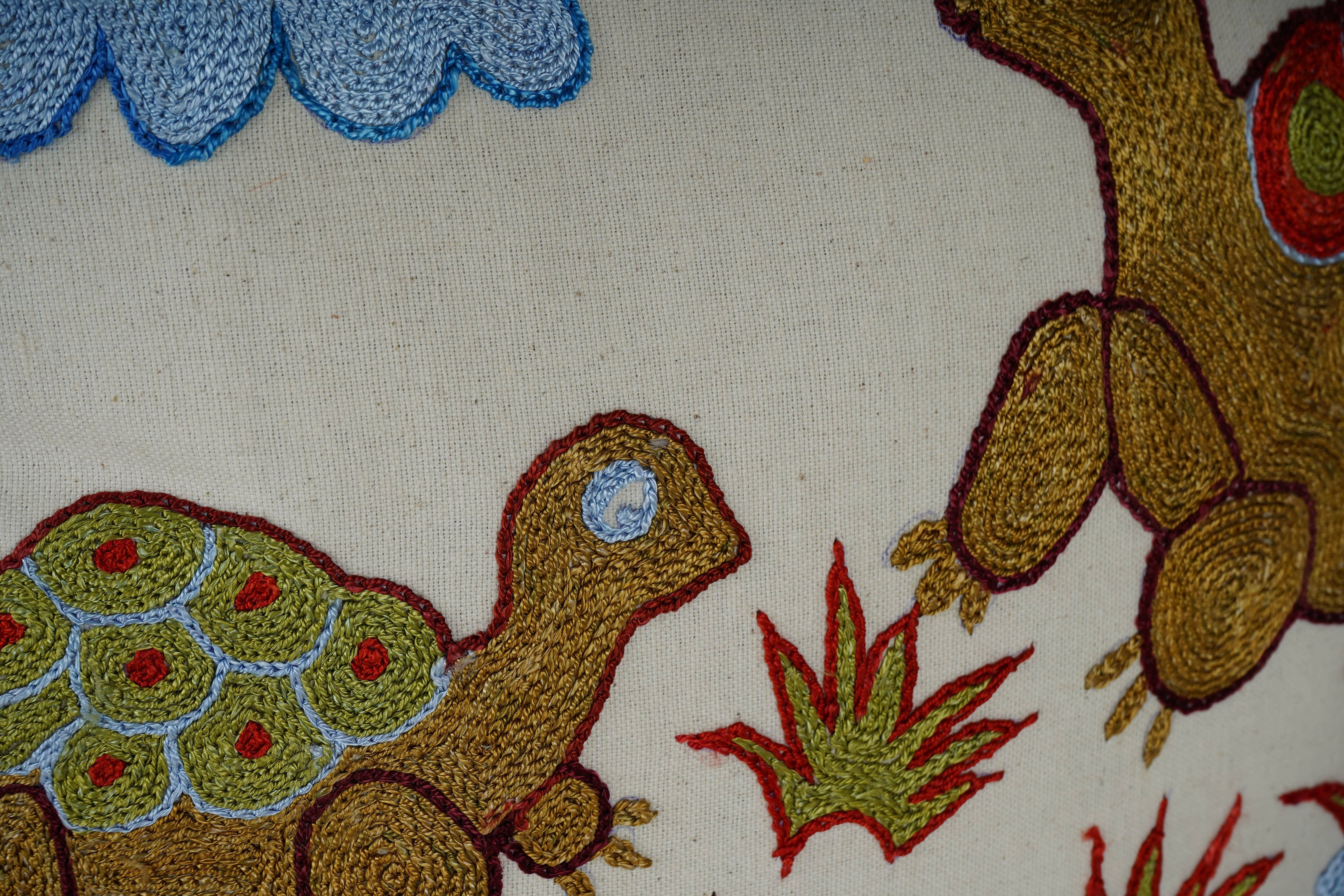 Turtle Suzani Pillow Cover Set of 2 | 20'' x 20''