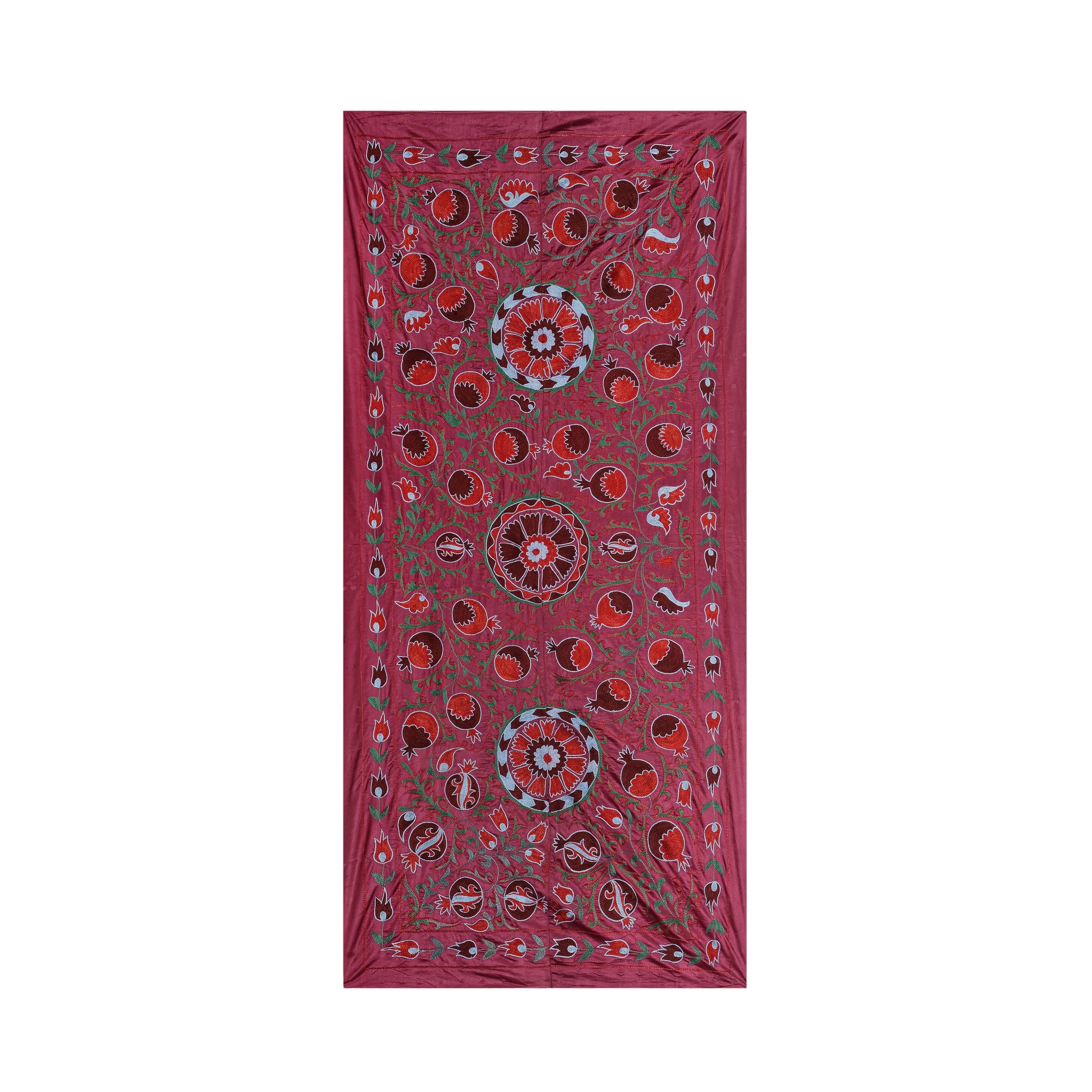 Silk Suzani Table Runner | 3'1'' x 6'5''