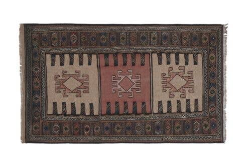 Vintage Turkish Karapinar Rug 3'2'' x 5'6''
