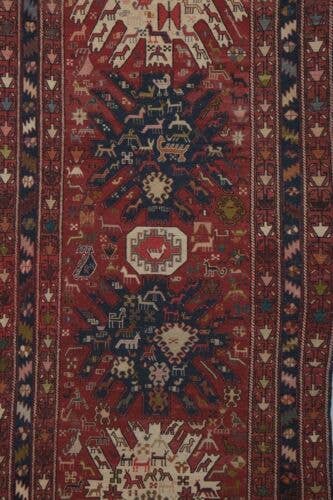 Vintage Turkish Anatolian Soumac Runner Rug 4'5'' x 9'8''