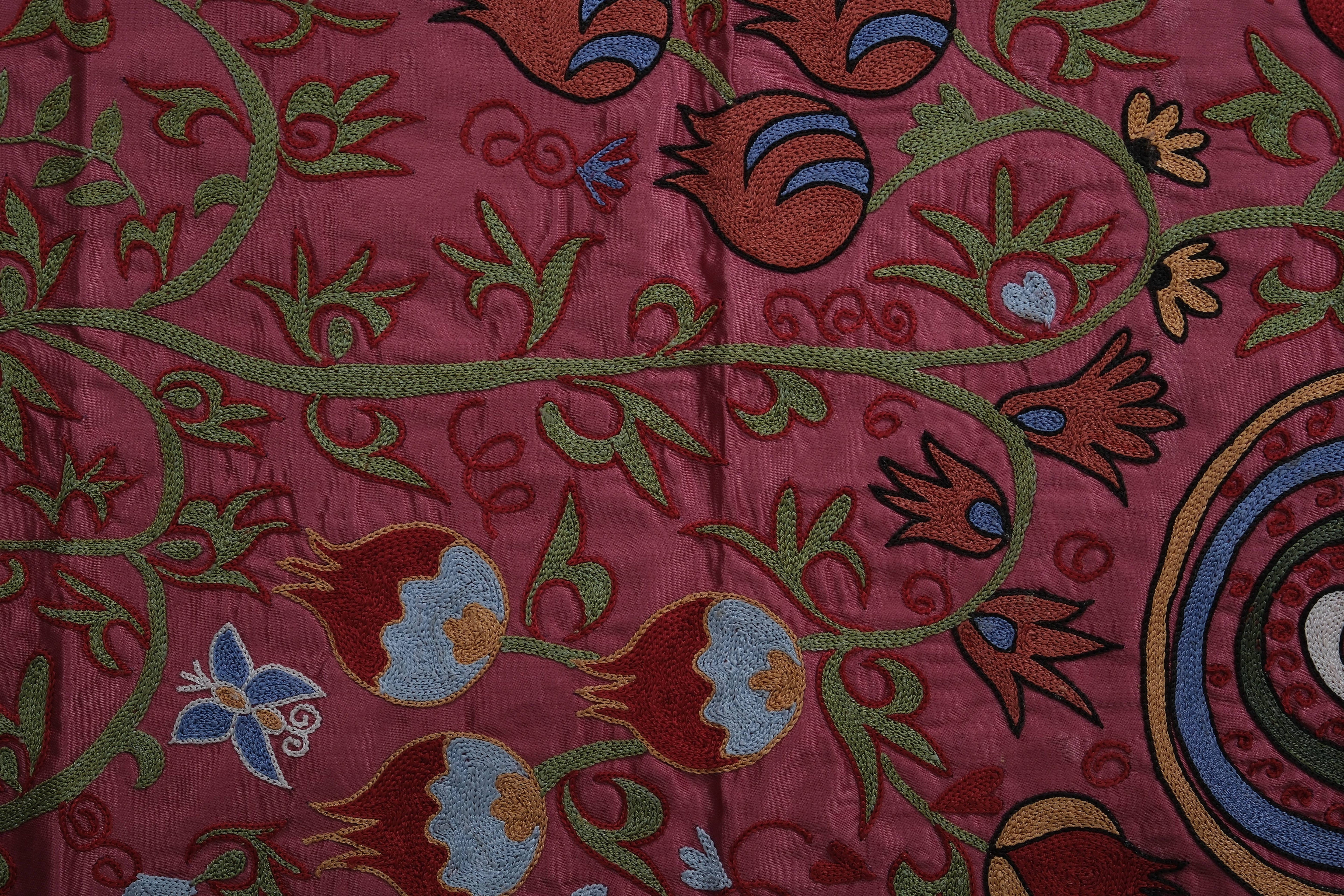 Peacock Suzani Table Runner 1'9'' x 6'3''