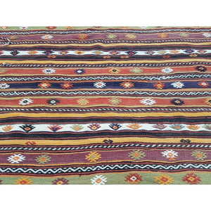 Vintage Turkish Kilim Rug 4'6'' x 7'2''