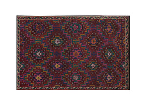 Vintage Turkish Kilim Rug 6'2'' x 9'7''
