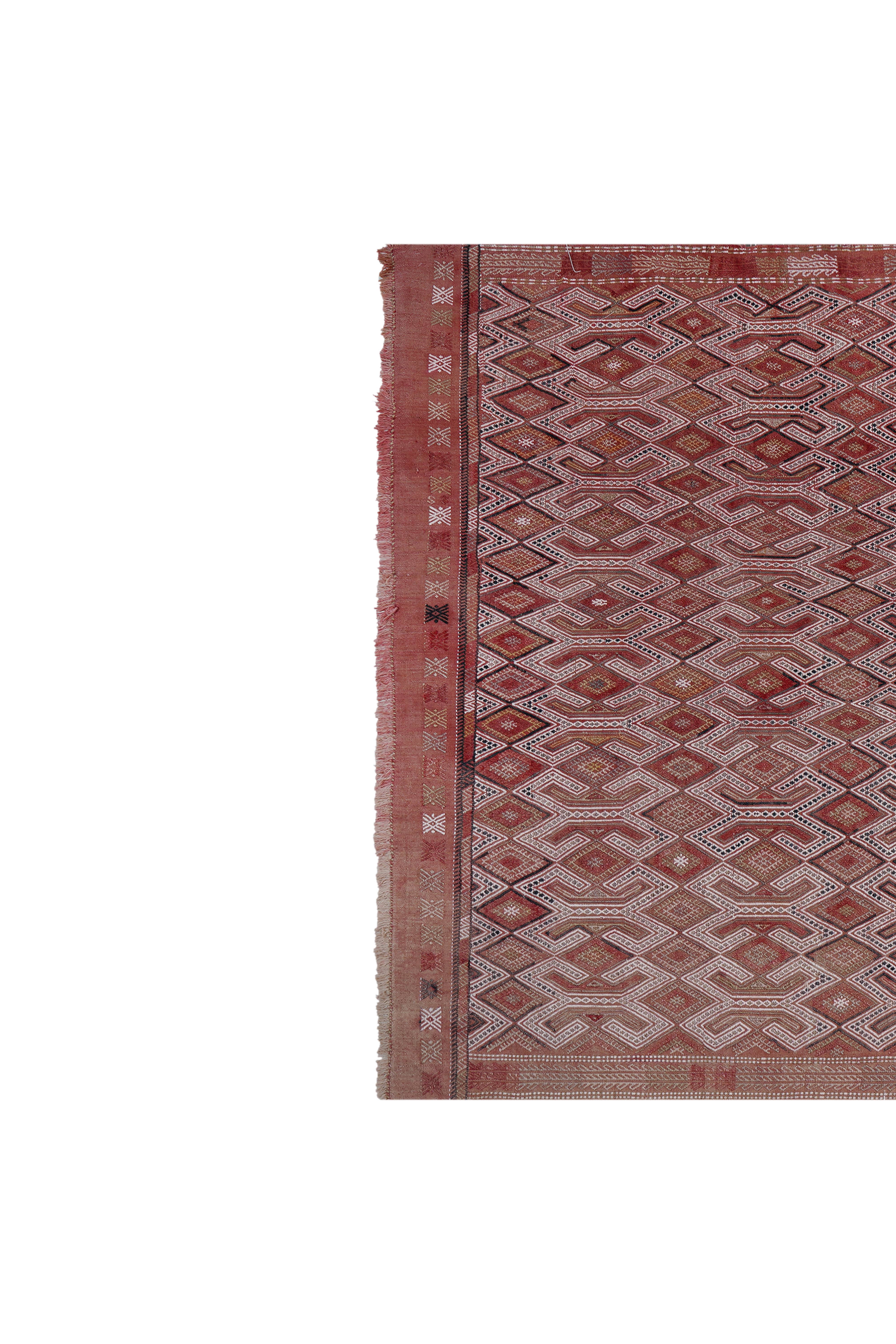 Vintage Turkish Kilim Rug 5'2'' x 7'7''