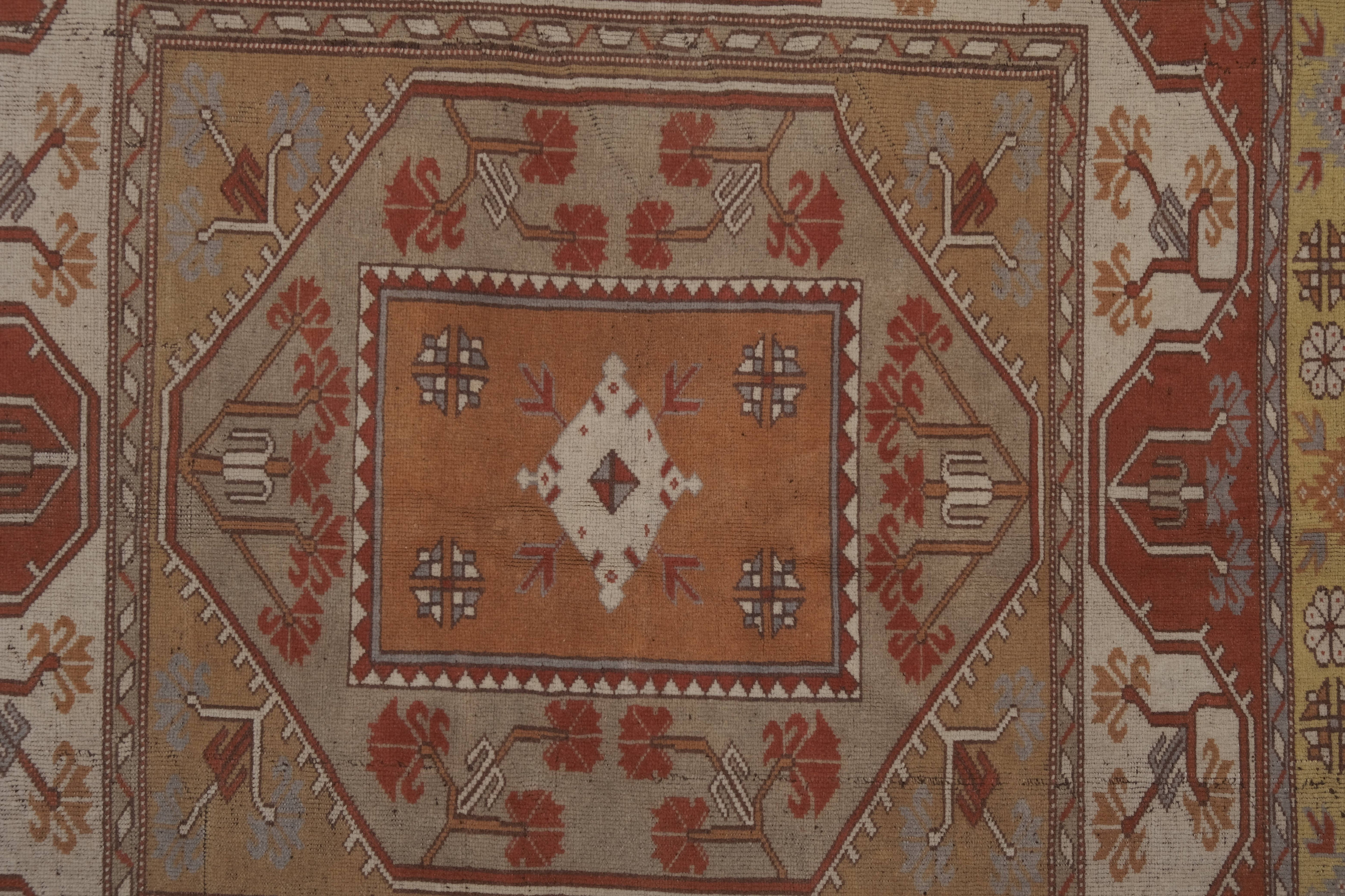 Vintage Milas Oushak Rug 6'2'' x 6'6''