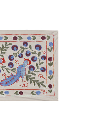 Bird Suzani Wall Hanging & Tablecloth | 18'' x 37''