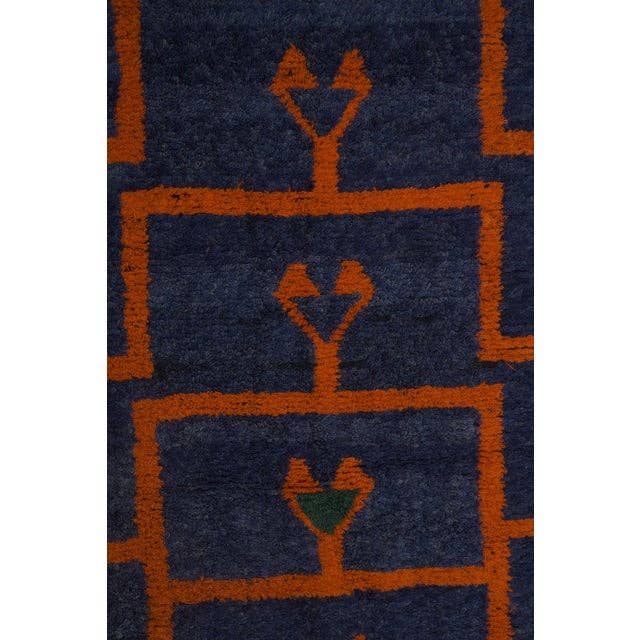 Vintage Turkish Shaggy Rug 6' x 6'2''