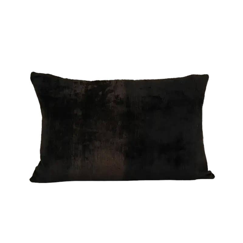 Silk Ikat Velvet Pillow Cover | 16'' x 24''