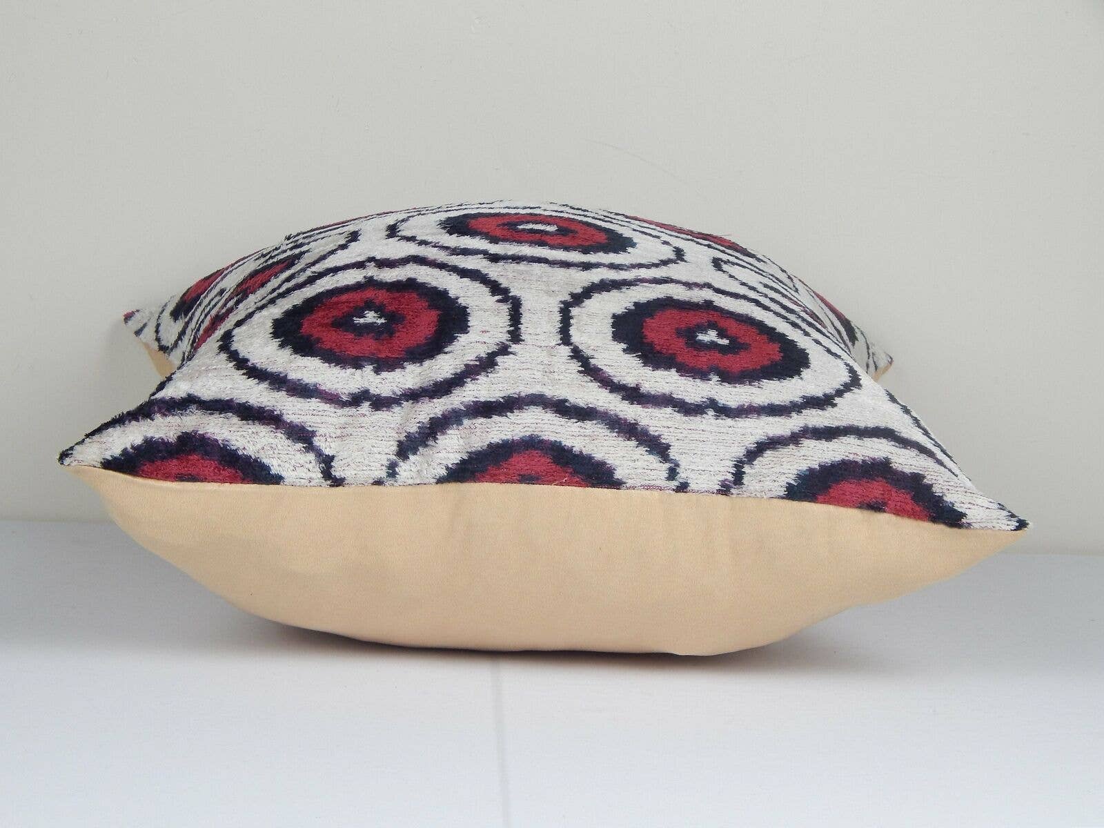 Silk Ikat Velvet Pillow Cover | 18'' x 18''