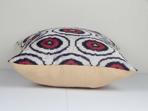 Silk Ikat Velvet Pillow Cover | 18'' x 18''