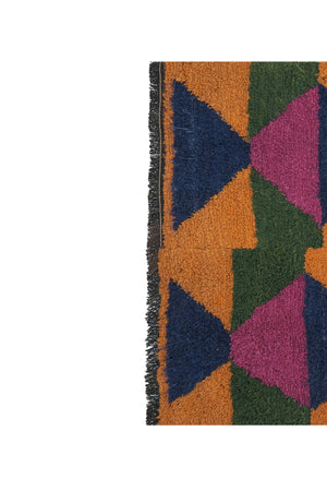 Vintage Turkish Shaggy Tulu Rug 42'' x 54''
