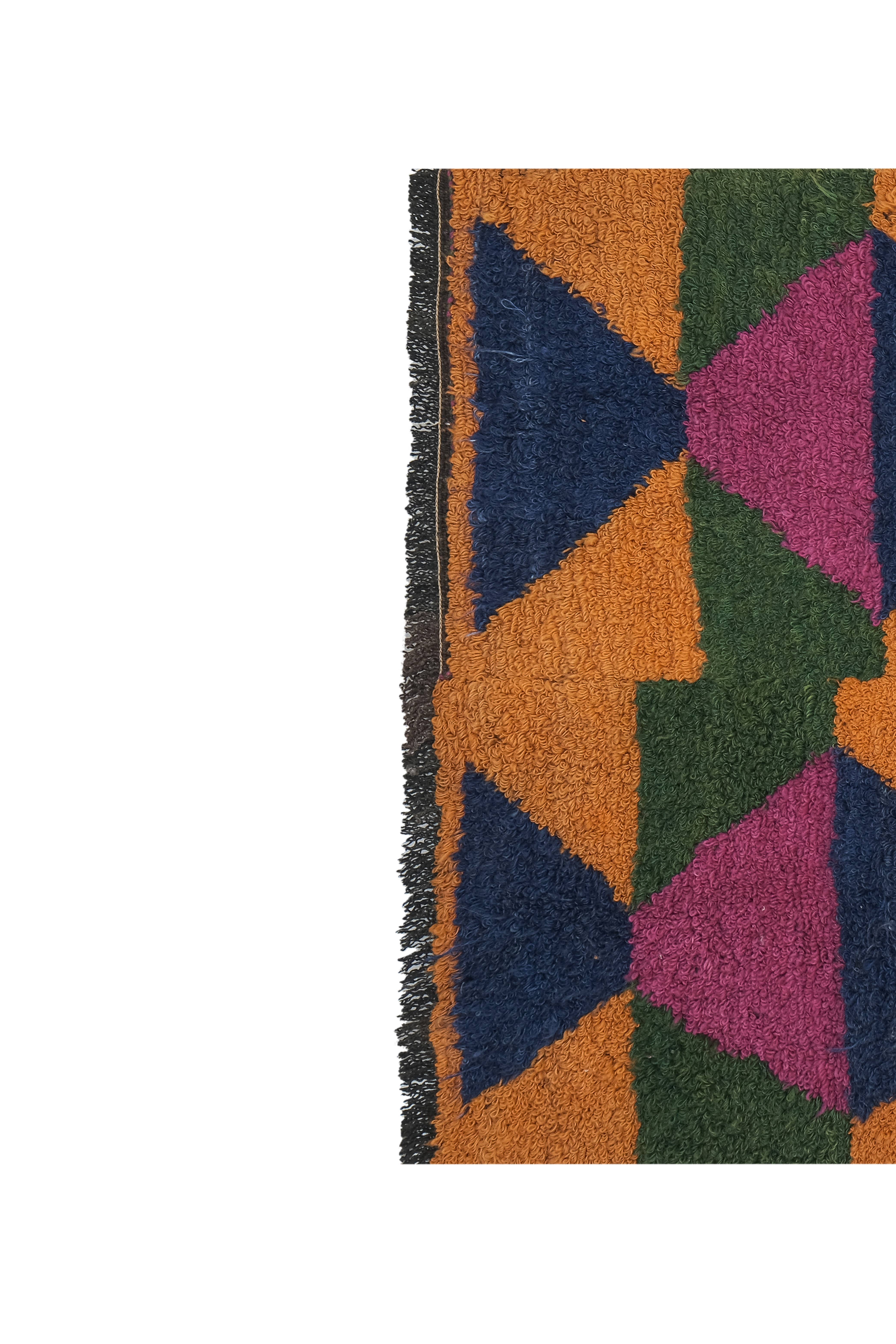 Vintage Turkish Shaggy Tulu Rug 42'' x 54''