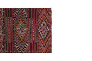 Vintage Turkish Kilim Runner 4'8'' x 14'7''
