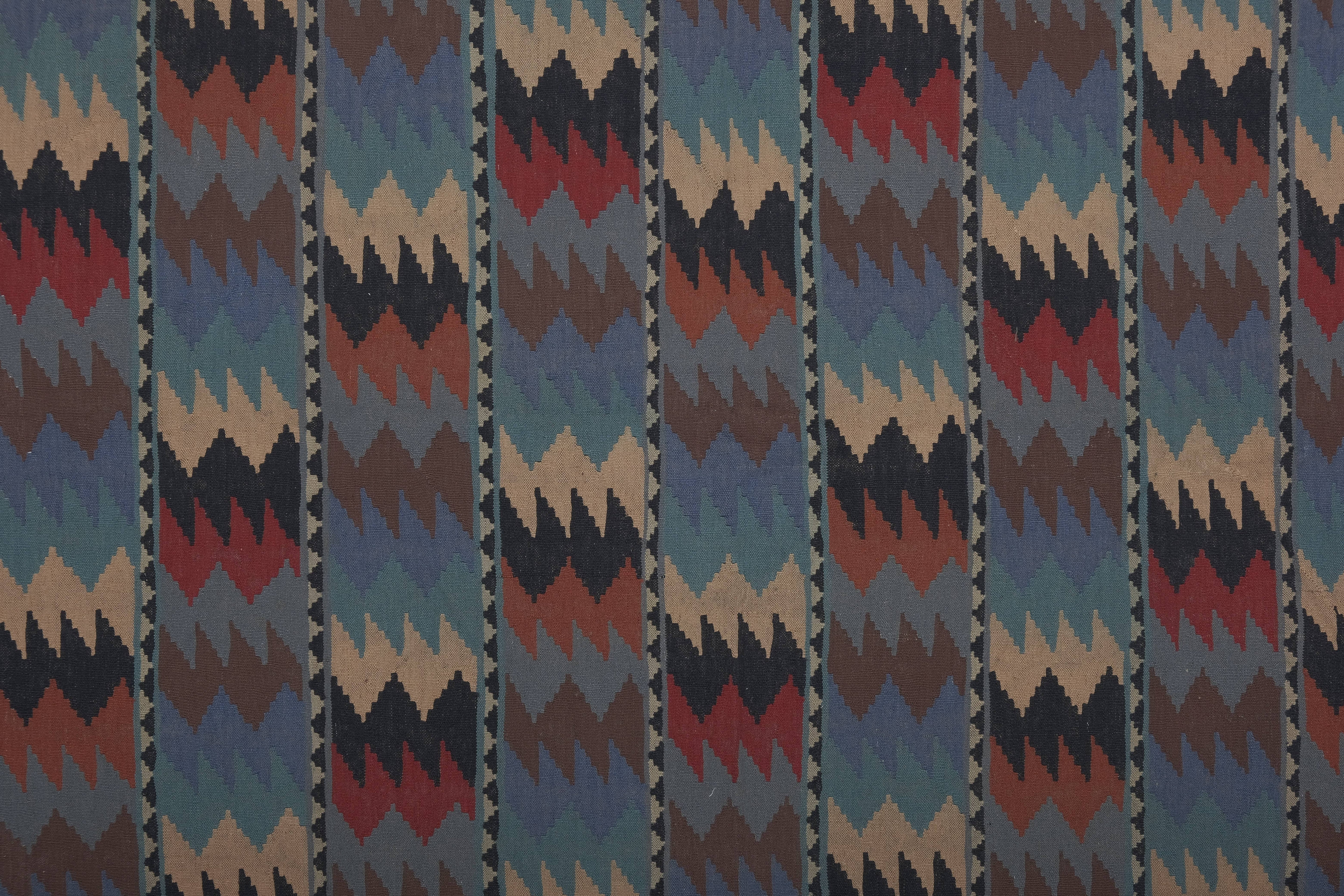Vintage Turkish Kilim Rug 6'4'' x 6'4''