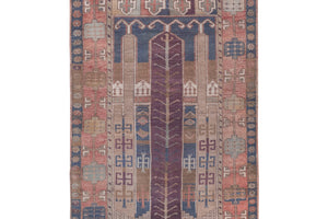 Vintage Turkish Rug 4'1'' x 6'5''