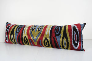 Silk Ikat Velvet Pillow Cover | 14'' x 50''