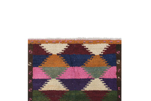 Vintage Turkish Shaggy Tulu Rug 45'' x 55''