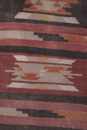 Vintage Turkish Kilim Runner 2'4'' x 22'